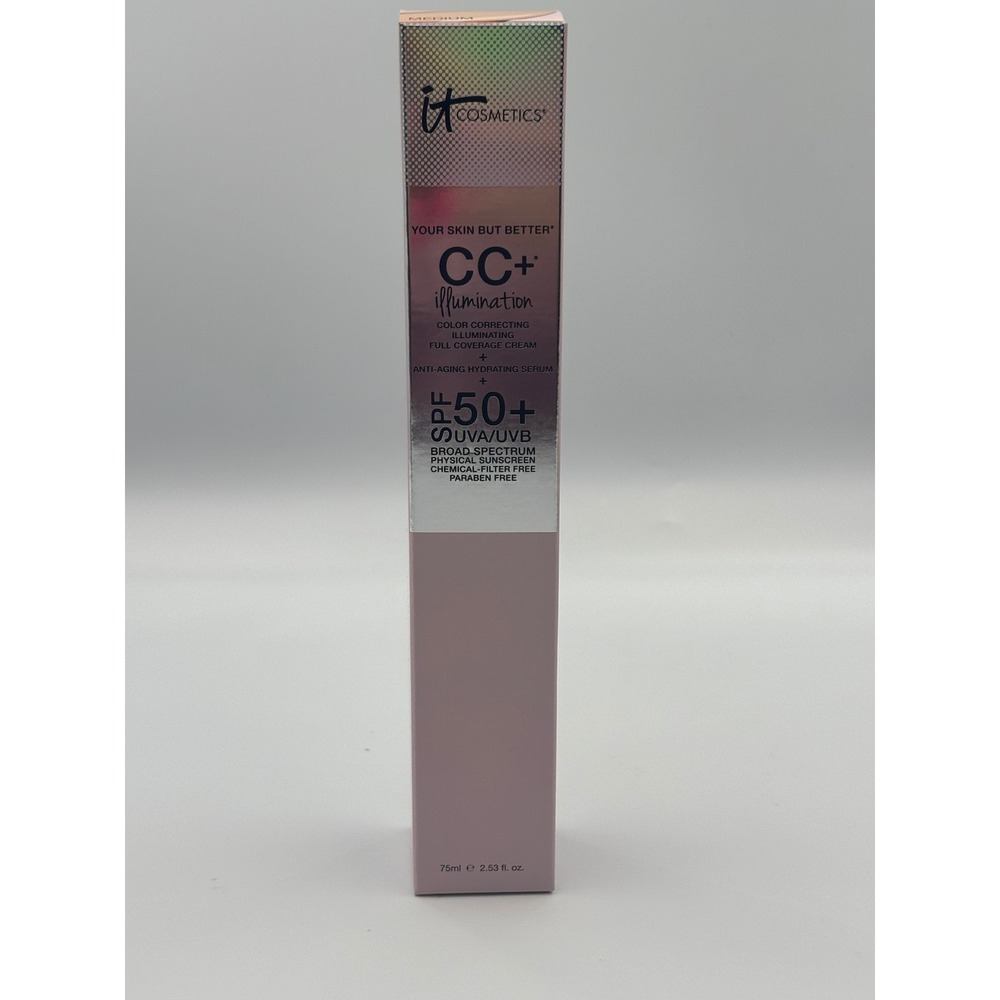 It Cosmetics CC+ Illumination SPF 50+ Full Coverage Cream Medium 2.53oz 75ml